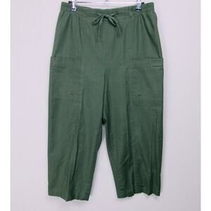 Allison Daley Cargo Capri Military Green Size 12 Casual Beach Errands Travel